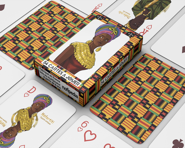 54 Cartes à Jouer Afro reines et rois d’Afrique