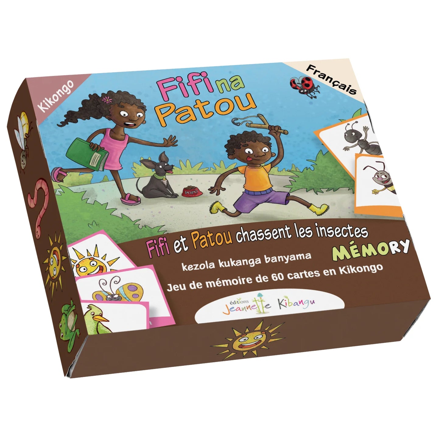 Fifi et Patou Chassent les Insectes - Jeu de Mémoire (Français-Kikongo 🇨🇩)